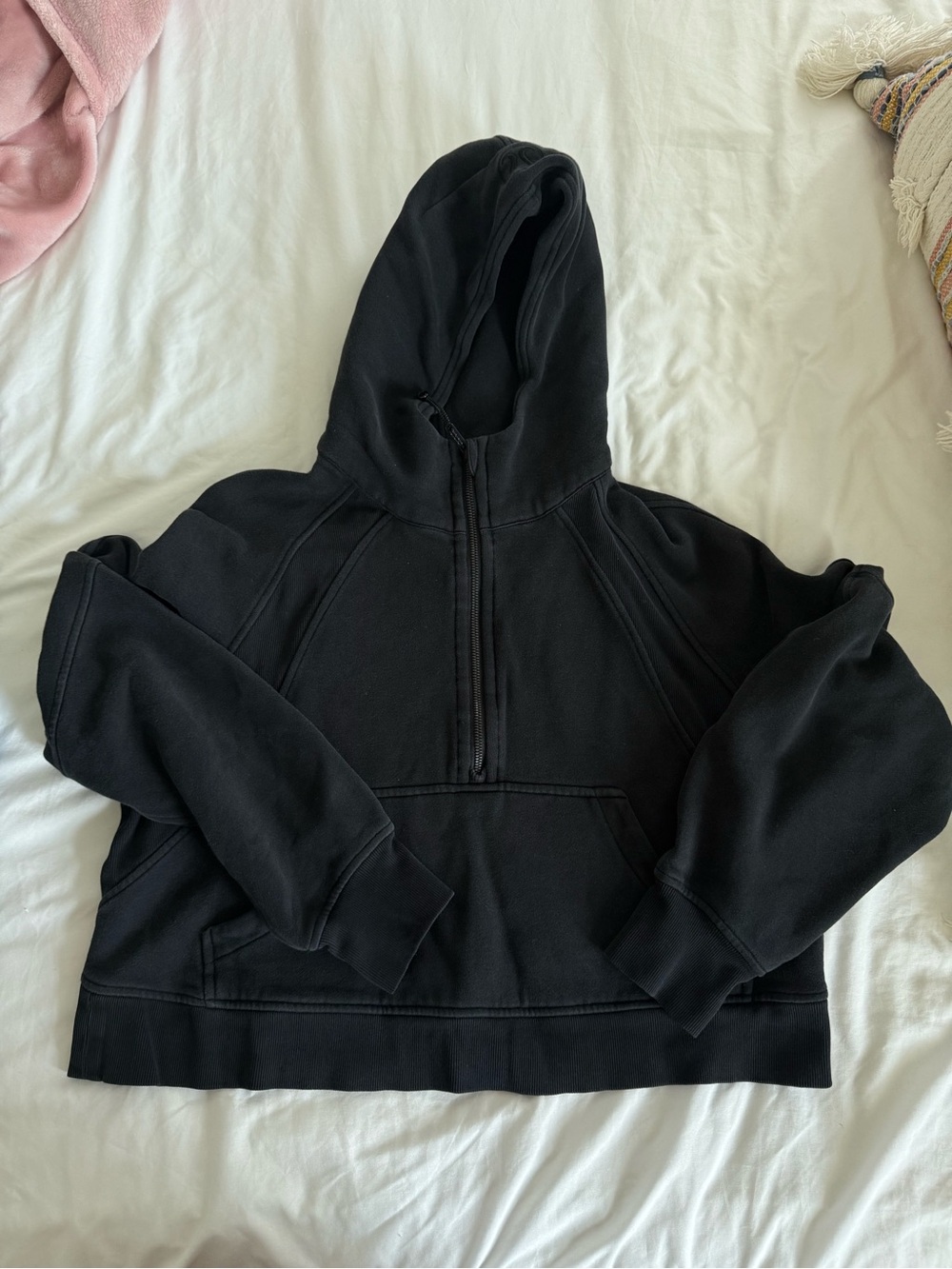 Lululemon Classic Black Half-Zip Hoodie
